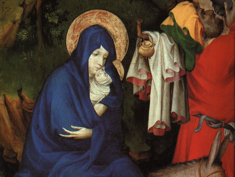 The Flight into Egypt (detail) fg